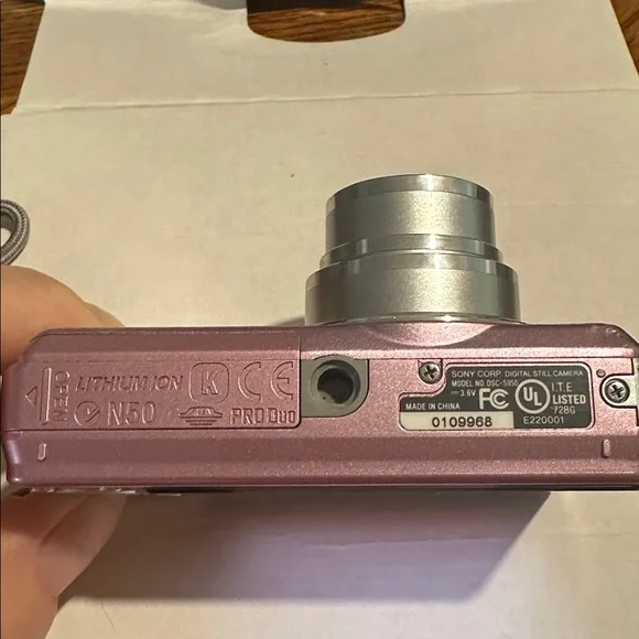 Sony Cyber-shot PINK DSC-S950 Original box manual battery charger bag PARTS ONLY - Picture 13 of 16